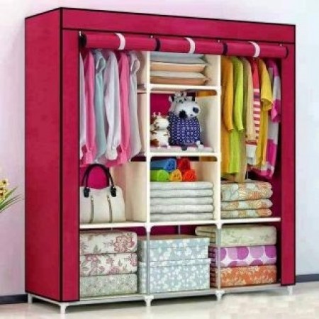 Portable Almari (wine red )