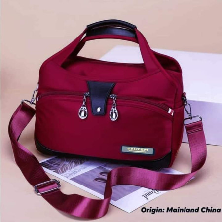 Large Capacity Waterproof Anti-theft Fashion ( Meroon Color)