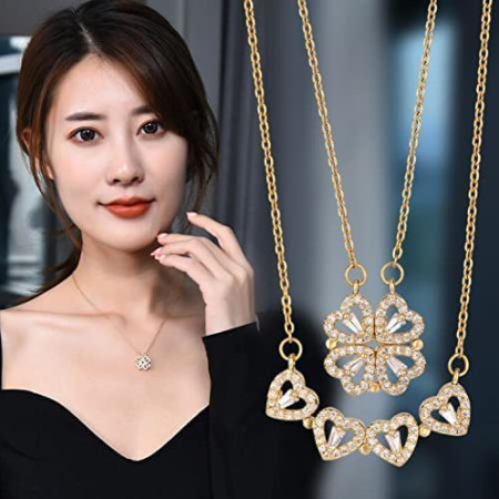 NOVA 2-Way Multi Wearing Magnetic Heart Necklace