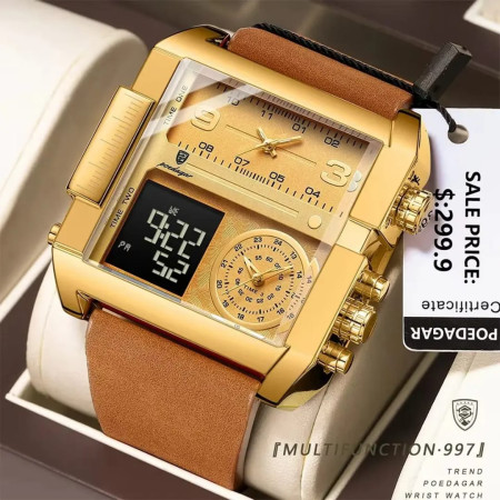 POEDAGAR Luxury Digital-Quartz Men's Watch