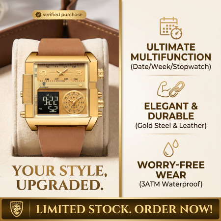 POEDAGAR Luxury Digital-Quartz Men's Watch