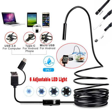 3-in-1 USB Endoscope Camera