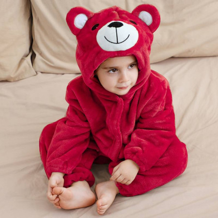 Newborn Baby Winter Plush Romper