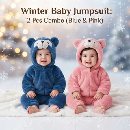 Previous Next ২ পিস অরিজিনাল চায়না Baby Jumpsuit (Blue + Pink Colors)