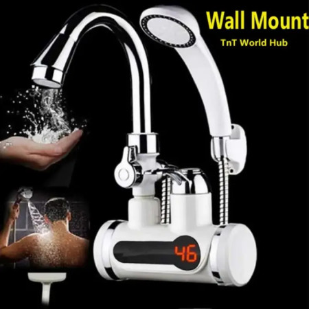 Instant Electric Hot Water Tap With Hand Shower